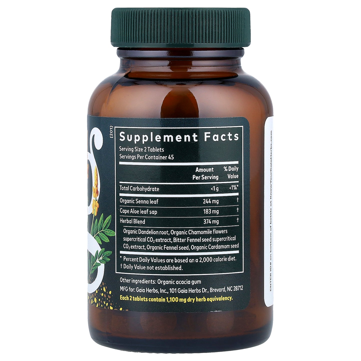 Gaia Herbs, Natural Laxative, 90 Tablets