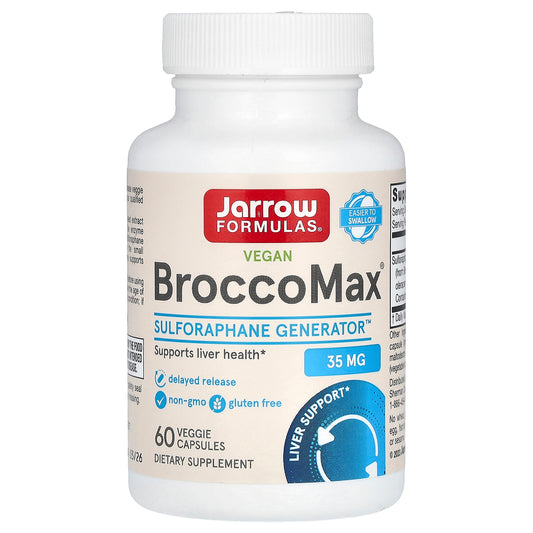 Jarrow Formulas, Vegan BroccoMax, 35 mg , 60 Veggie Capsules (17.50 mg per Capsule)