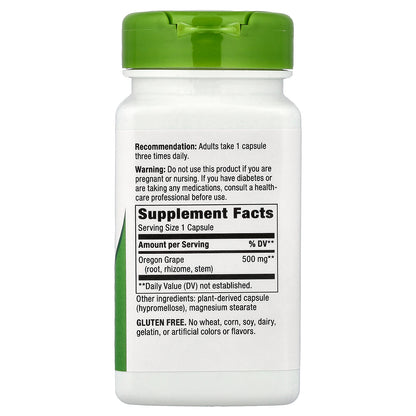 Nature's Way, Oregon Grape, 500 mg, 90 Vegan Capsules