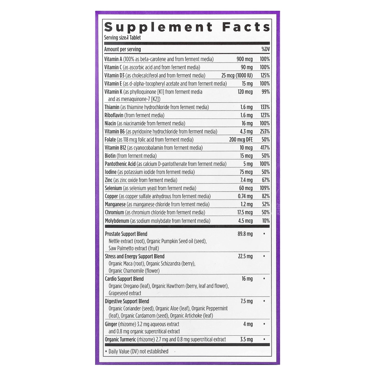 New Chapter, One Daily Every Man's™  Multivitamin 40+, 96 Vegetarian Tablets