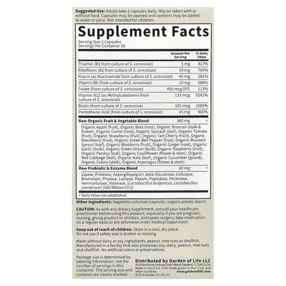 Garden of Life, Vitamin Code®, RAW B-Complex™, 120 Vegan Capsules