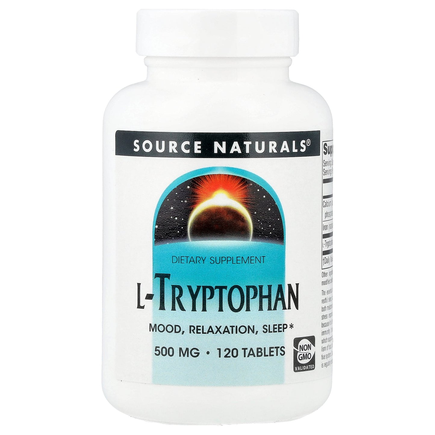 Source Naturals, L-Tryptophan, 120 Tablets