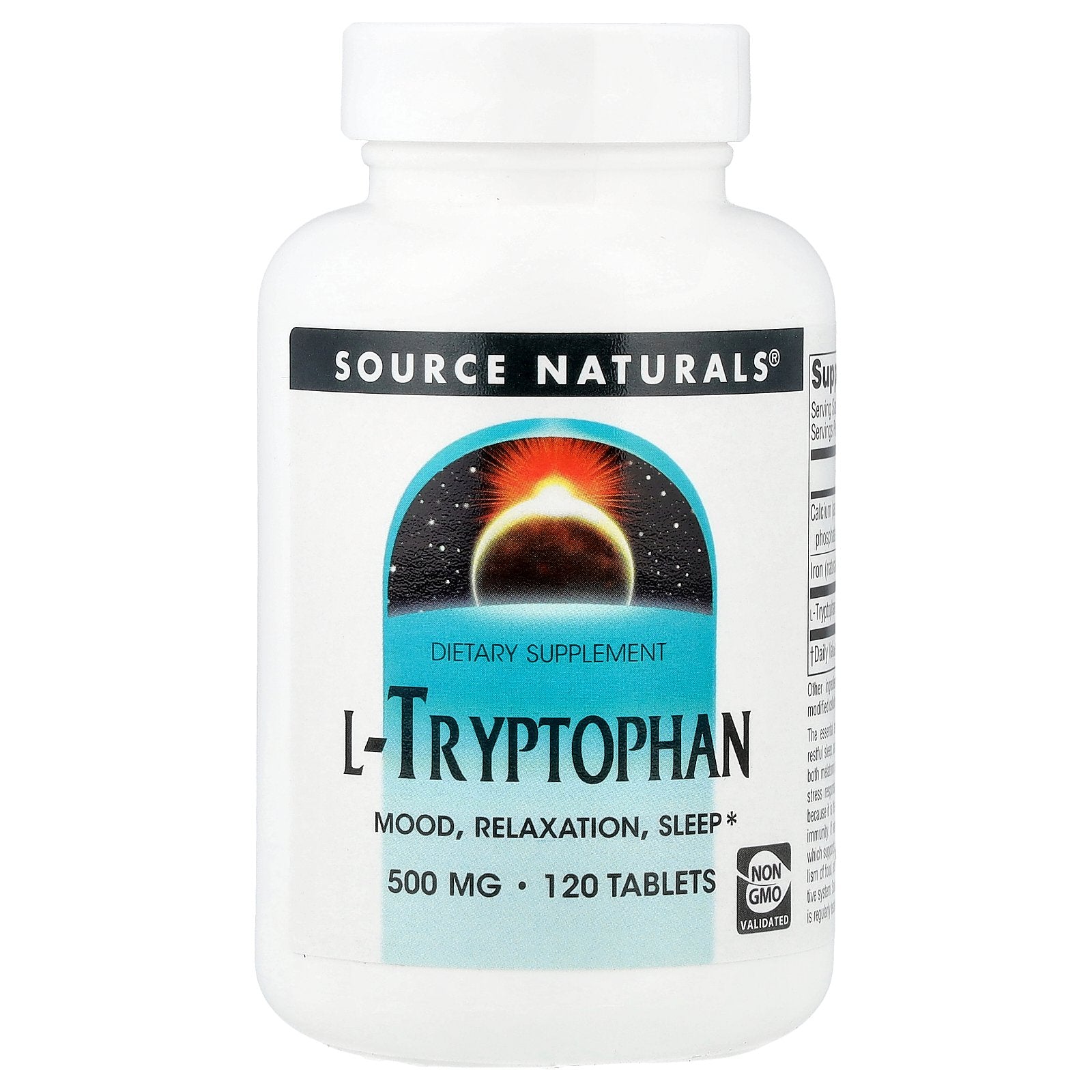 Source Naturals, L-Tryptophan, 120 Tablets