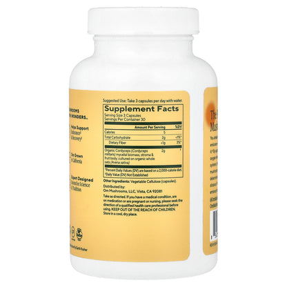 Om Mushrooms, Cordyceps, 90 Vegetable Capsules (0.66 g per Capsule)