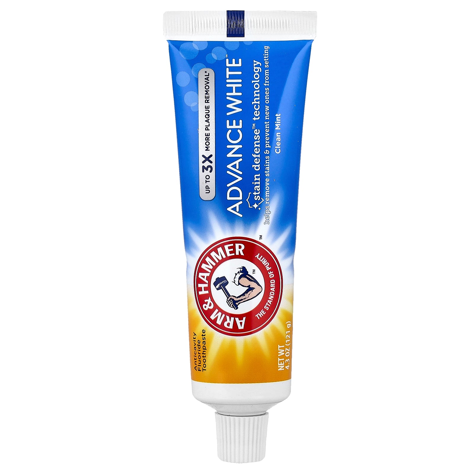 Arm & Hammer, AdvanceWhite, Anticavity Fluoride Toothpaste, Clean Mint, 4.3 oz (121 g)