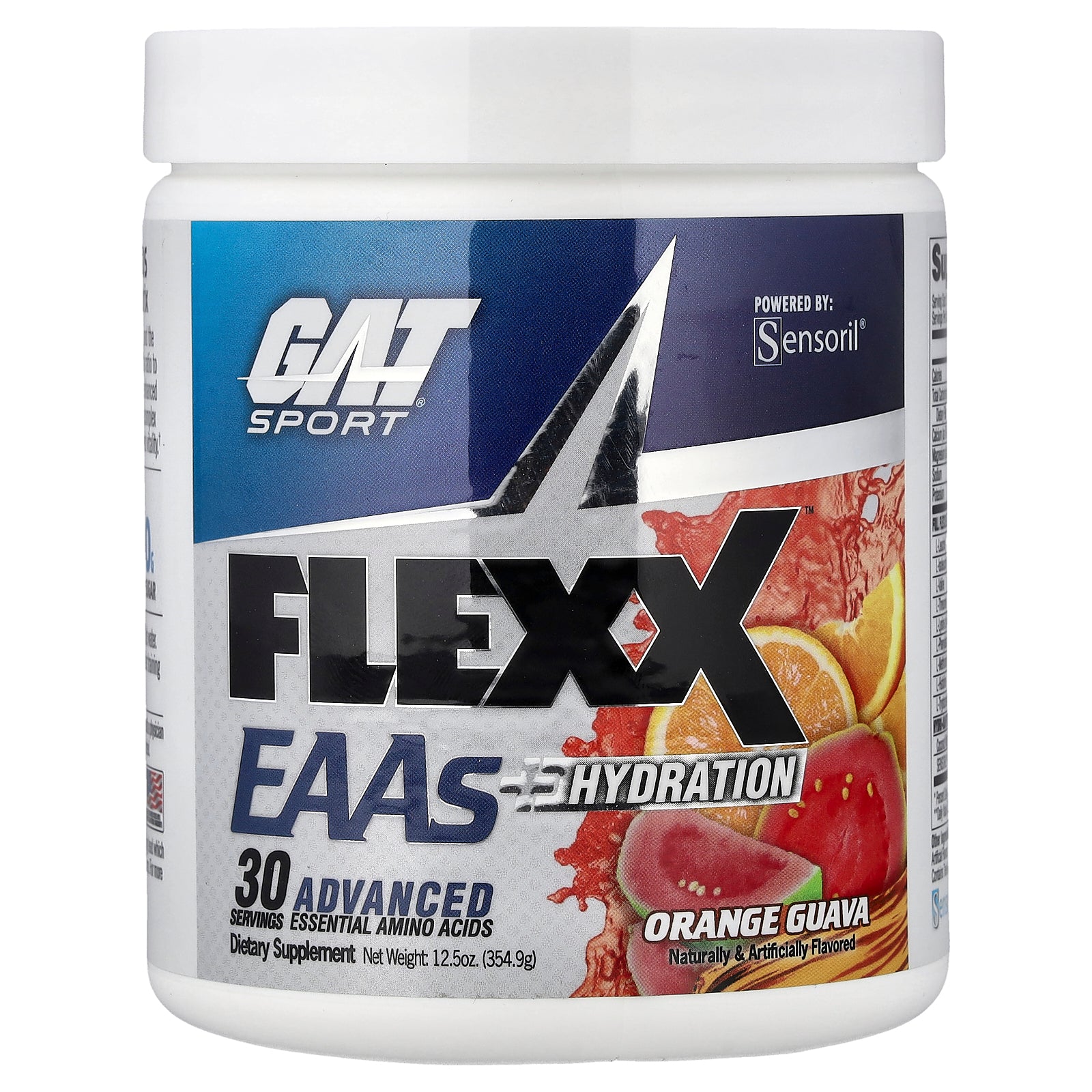 GAT, Flexx EAAs + Hydration, Orange Guava, 12.5 oz (354.9 g)