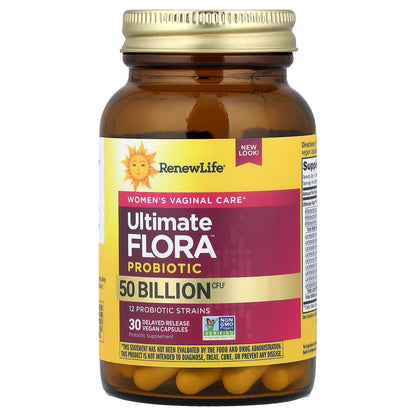 Renew Life, Ultimate Flora™ Probiotic, 30 Delayed Release Vegan Capsules
