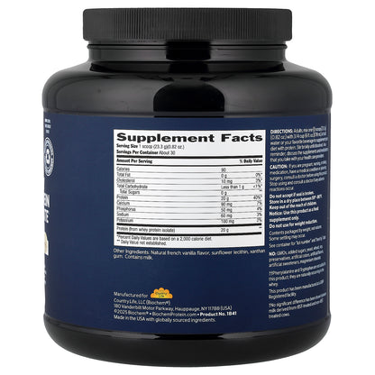 Biochem, 100% Whey Protein Isolate Powder, Natural, 1.5 lbs (699 g)