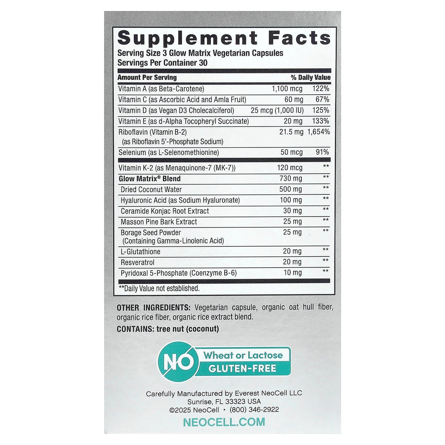 NeoCell, Glow Matrix™ , 90 Vegetarian Capsules