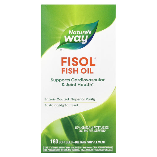 Nature's Way, Fisol® Fish Oil, 180 Softgels