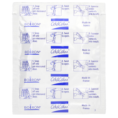 Boiron, Cold Calm Baby, Liquid Doses, Cold Relief, 6+ Months, 30 Pre-Measured Liquid Doses, 0.034 fl oz (1 ml) Each