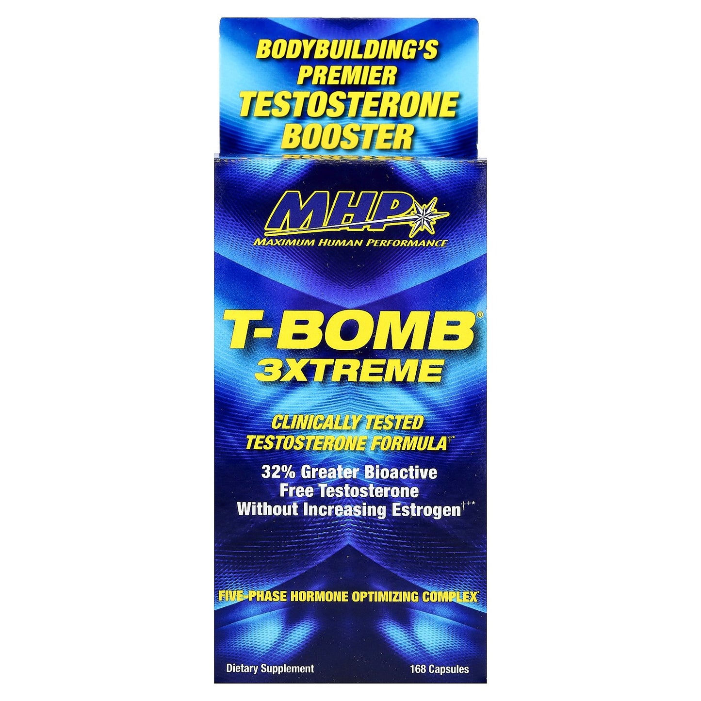 MHP, T-Bomb® 3Xtreme, 168 Capsules