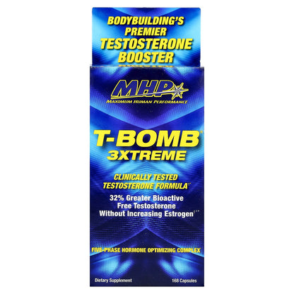 MHP, T-Bomb® 3Xtreme, 168 Capsules