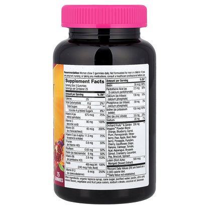 Nature's Way, Alive!®, Women's 50+ Premium Gummy Multivitamin, Cherry & Grape, 75 Gummies