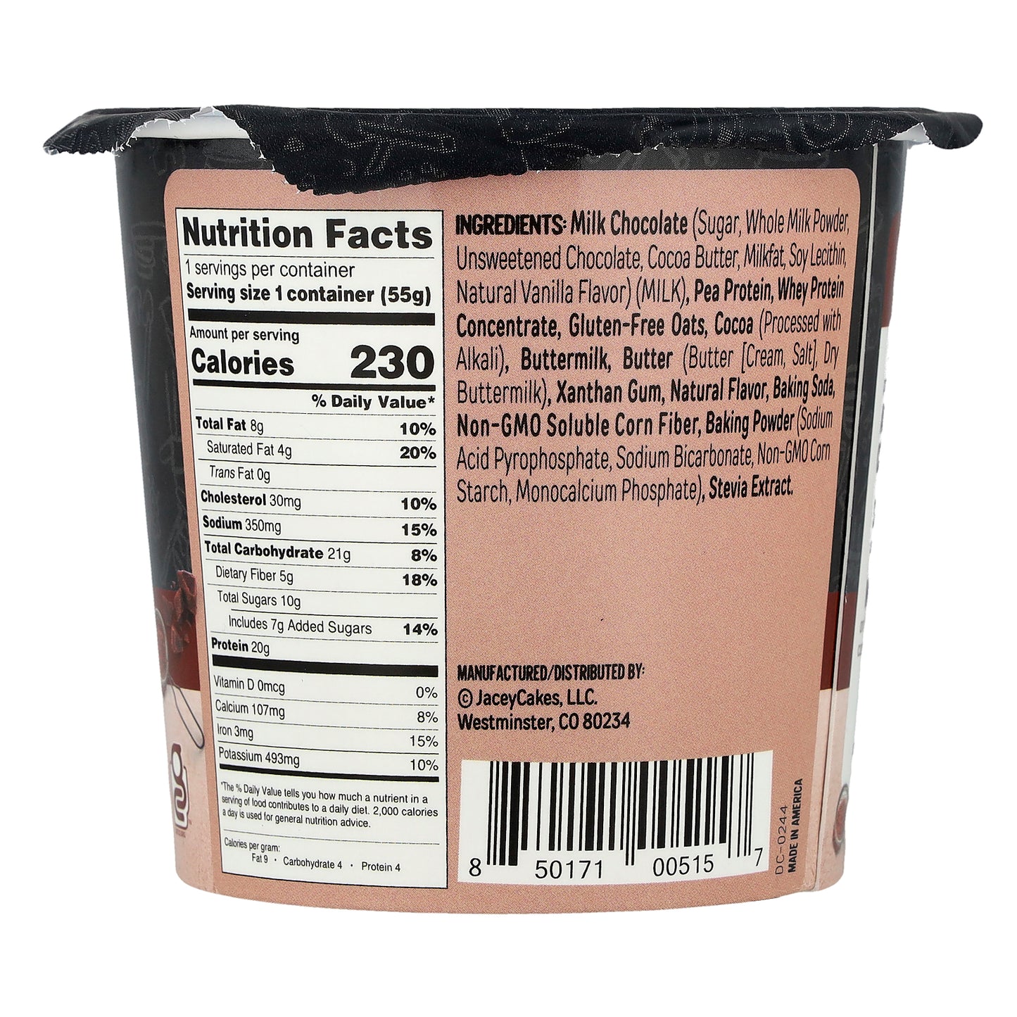 FlapJacked, Mighty Muffin, Double Chocolate, 1.94 oz (55 g)