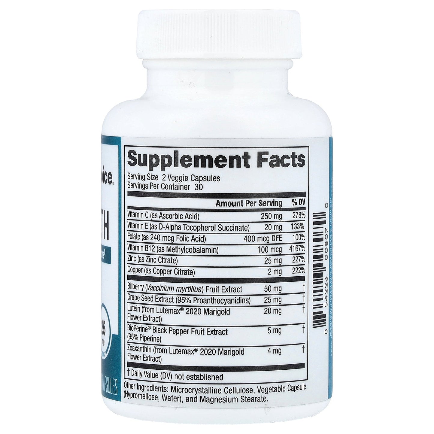 Physician's Choice, Eye Health, 60 Capsules