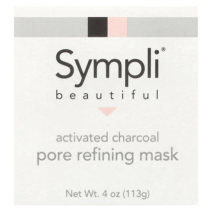 Sympli Beautiful, Activated Charcoal Pore Refining Beauty Mask, 4 oz (113 g)