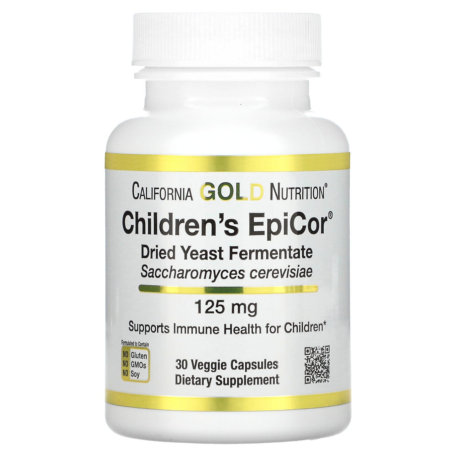 California Gold Nutrition, Children's Epicor, 125 mg, 30 Veggie Capsules