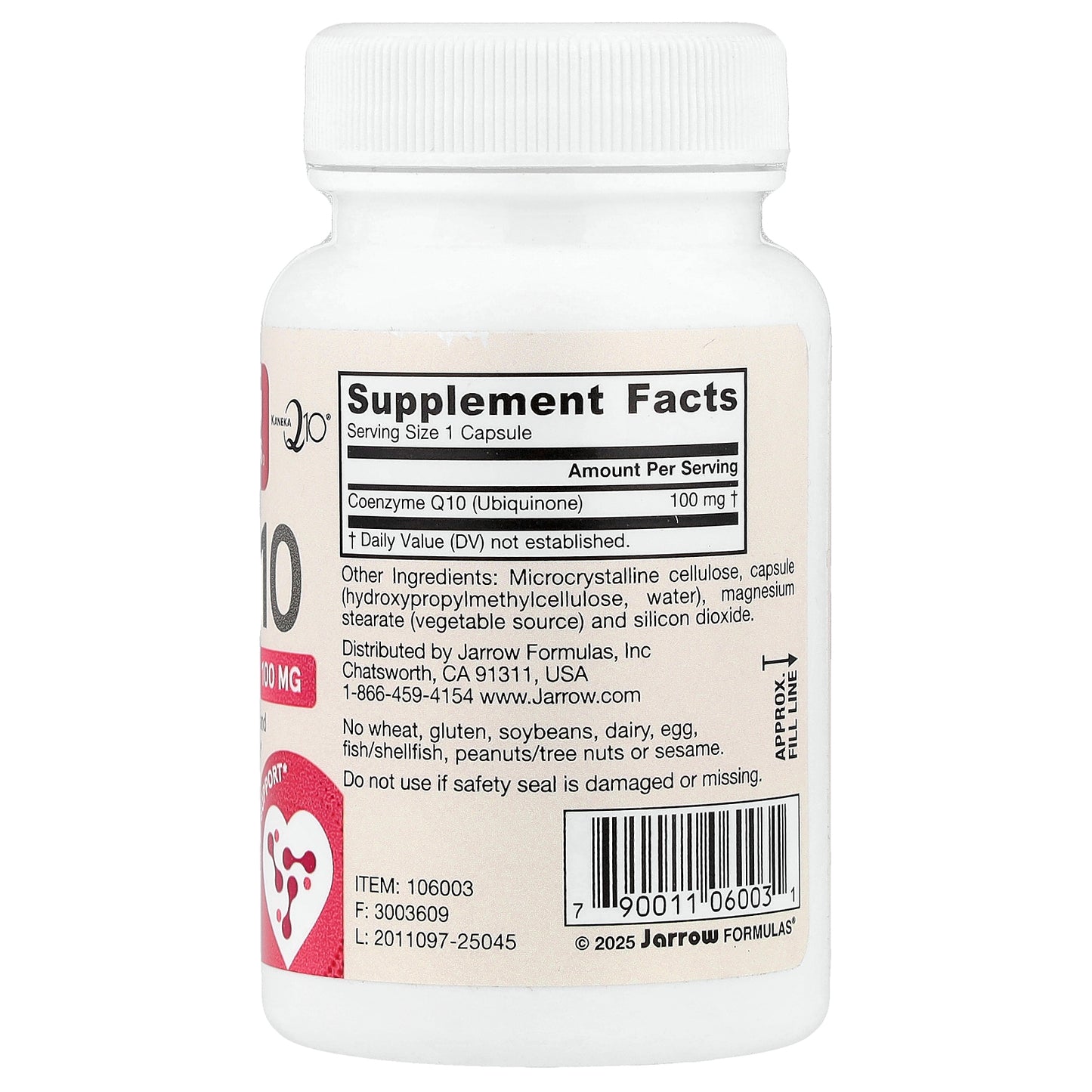 Jarrow Formulas, Co-Q10, 100 mg, 60 Veggie Capsules