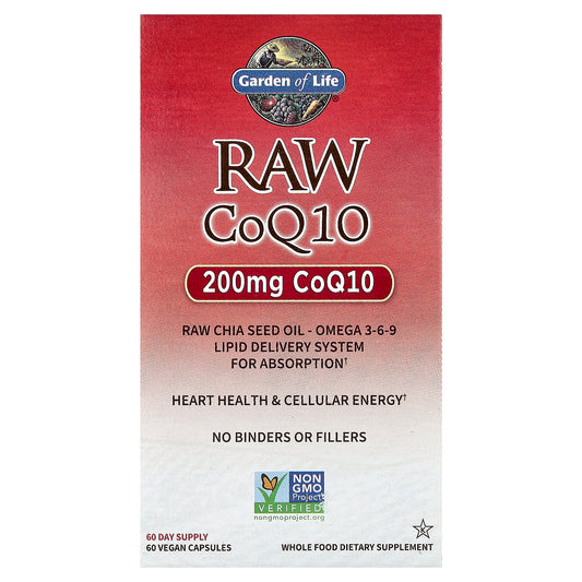 Garden of Life, RAW CoQ10, 60 Vegan Capsules