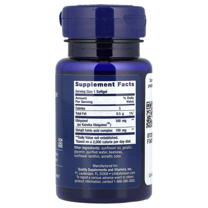 Life Extension, Super Ubiquinol CoQ10 with Enhanced Mitochondrial Support, 100 mg, 30 Softgels