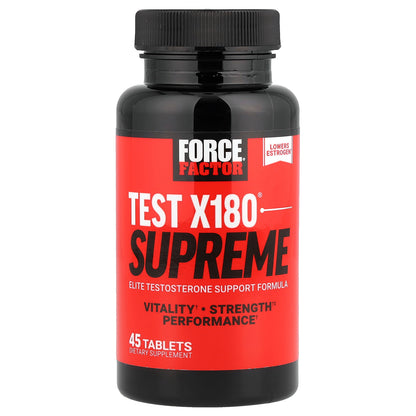 Force Factor, Test X180® Supreme, 45 Tablets