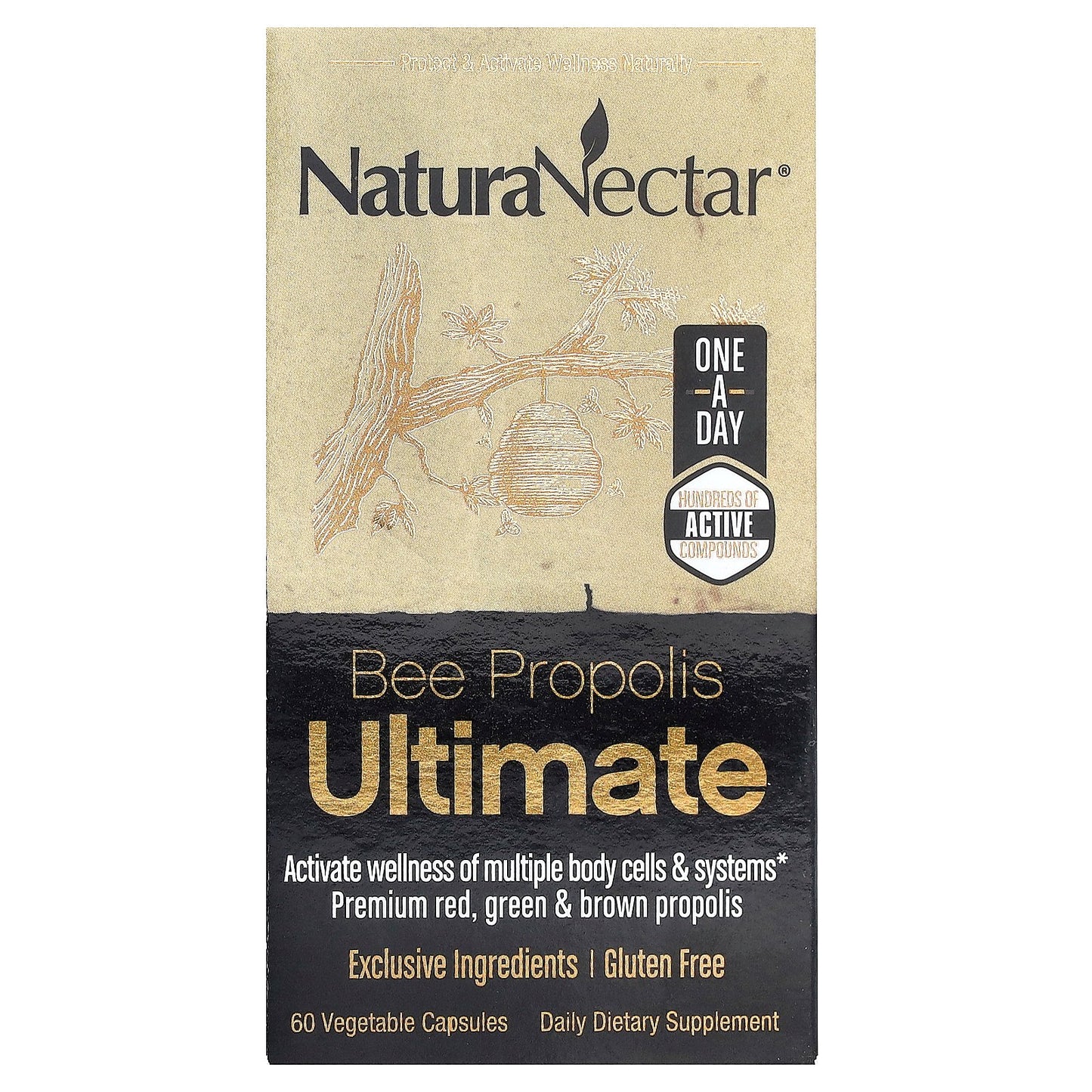 NaturaNectar, Bee Propolis Ultimate, 60 Vegetable Capsules