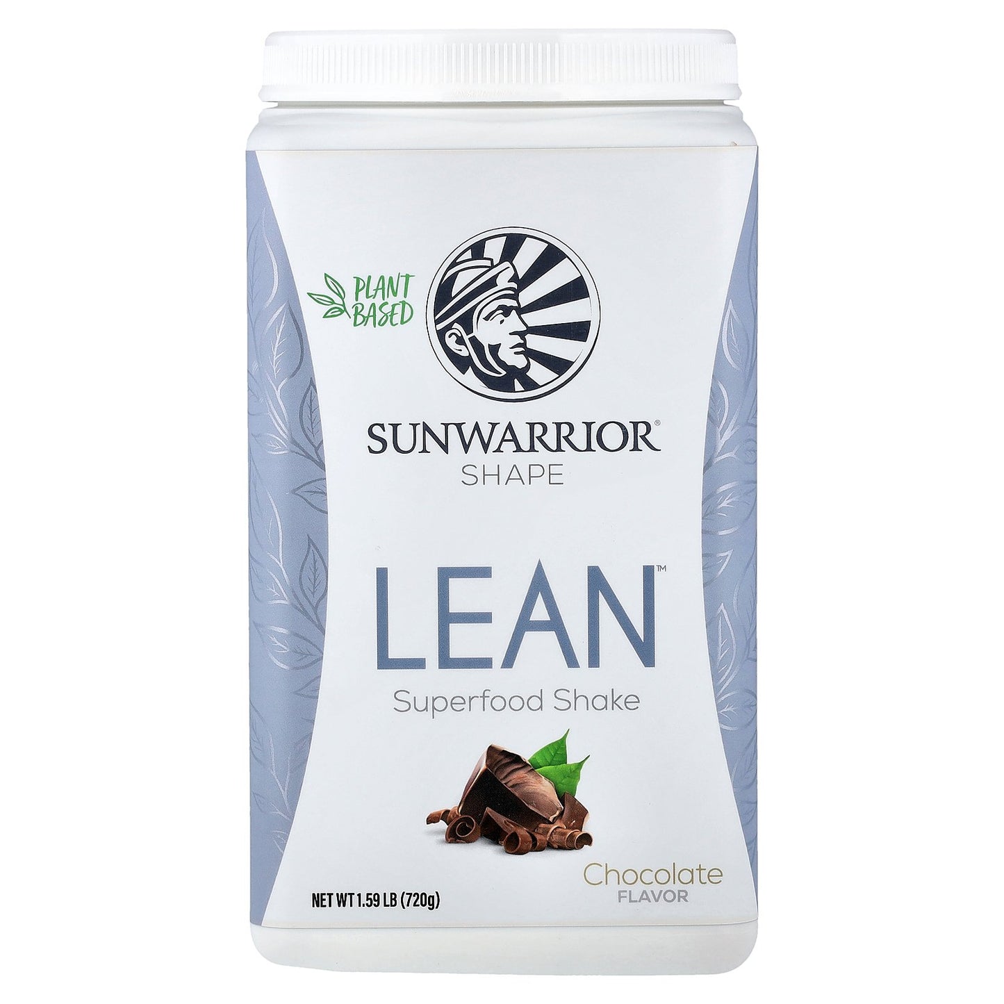 Sunwarrior, Shape, Lean™ Superfood Shake, Chocolate, 1.59 lb (720 g)
