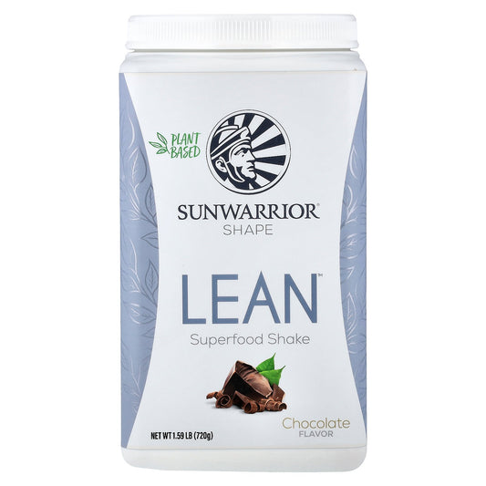 Sunwarrior, Shape, Lean™ Superfood Shake, Chocolate, 1.59 lb (720 g)