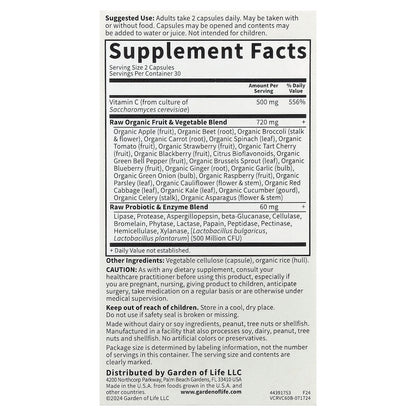 Garden of Life, Vitamin Code®, RAW Vitamin C™, 60 Vegan Capsules