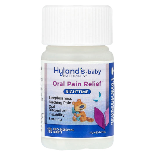 Hyland's Naturals, Baby, Oral Pain Relief,  Nighttime, 0+ Months, 125 Quick-Dissolving Tablets