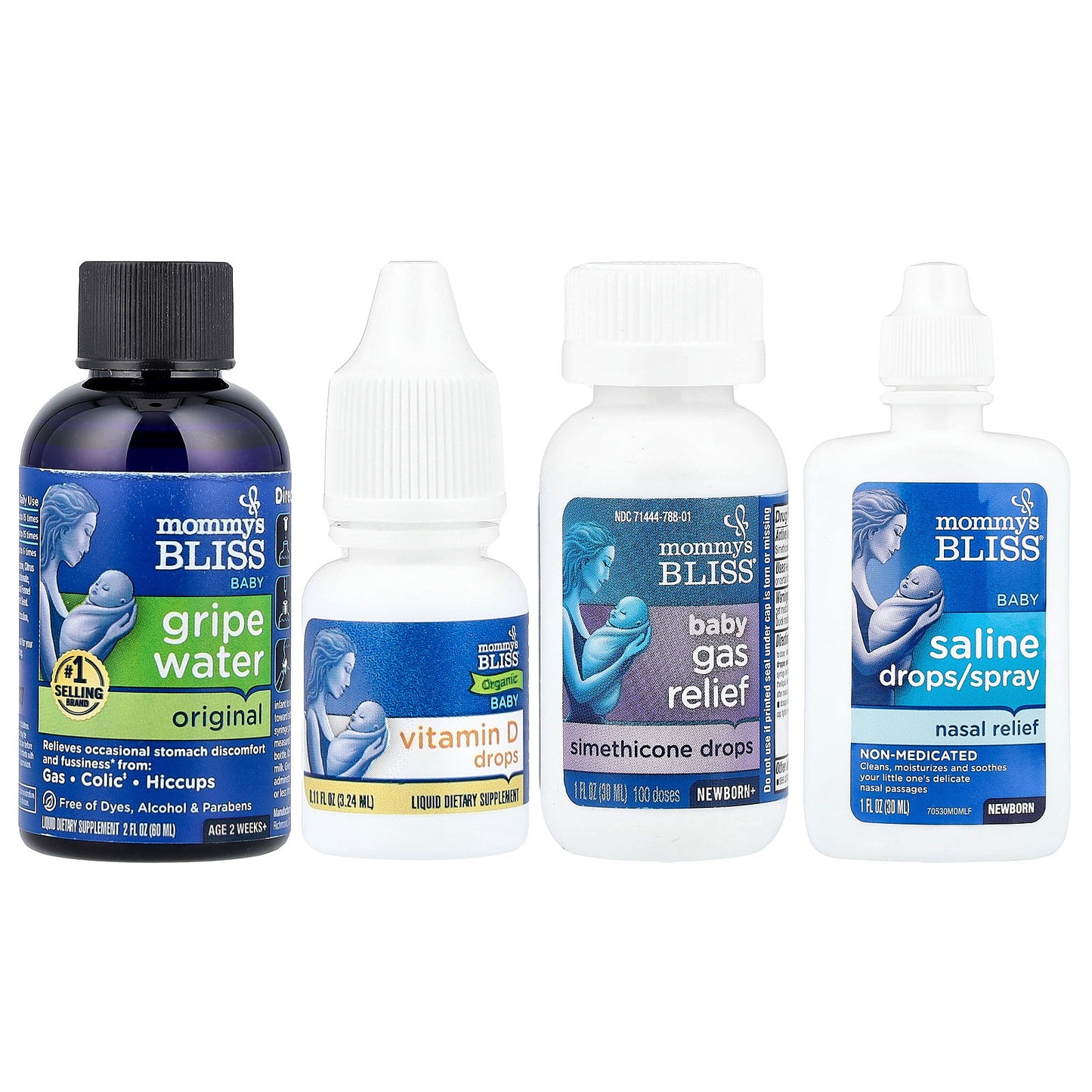 Mommy's Bliss, Newborn Essentials, 4 Piece Set