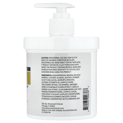 Advanced Clinicals, Retinol, Advanced Firming Cream, 16 oz (454 g)