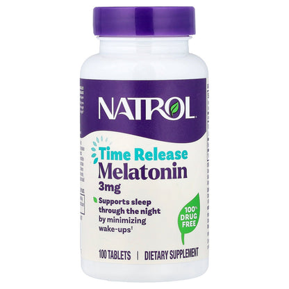 Natrol, Melatonin, Time Release, 100 Tablets