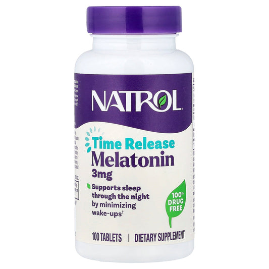 Natrol, Melatonin, Time Release, 100 Tablets