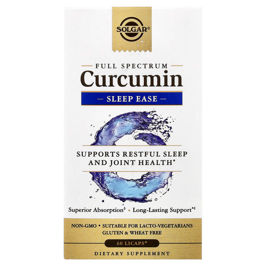 Solgar, Full Spectrum Curcumin, Sleep Ease, 60 Licaps®
