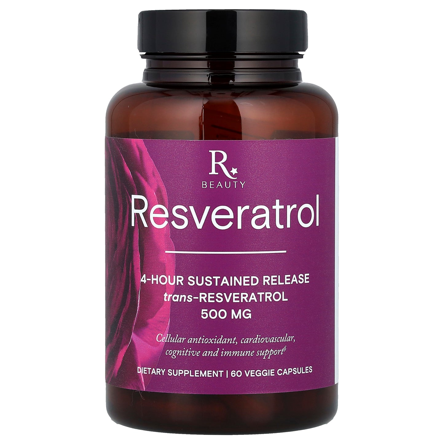 Reserveage Beauty, Resveratrol, 60 Veggie Capsules