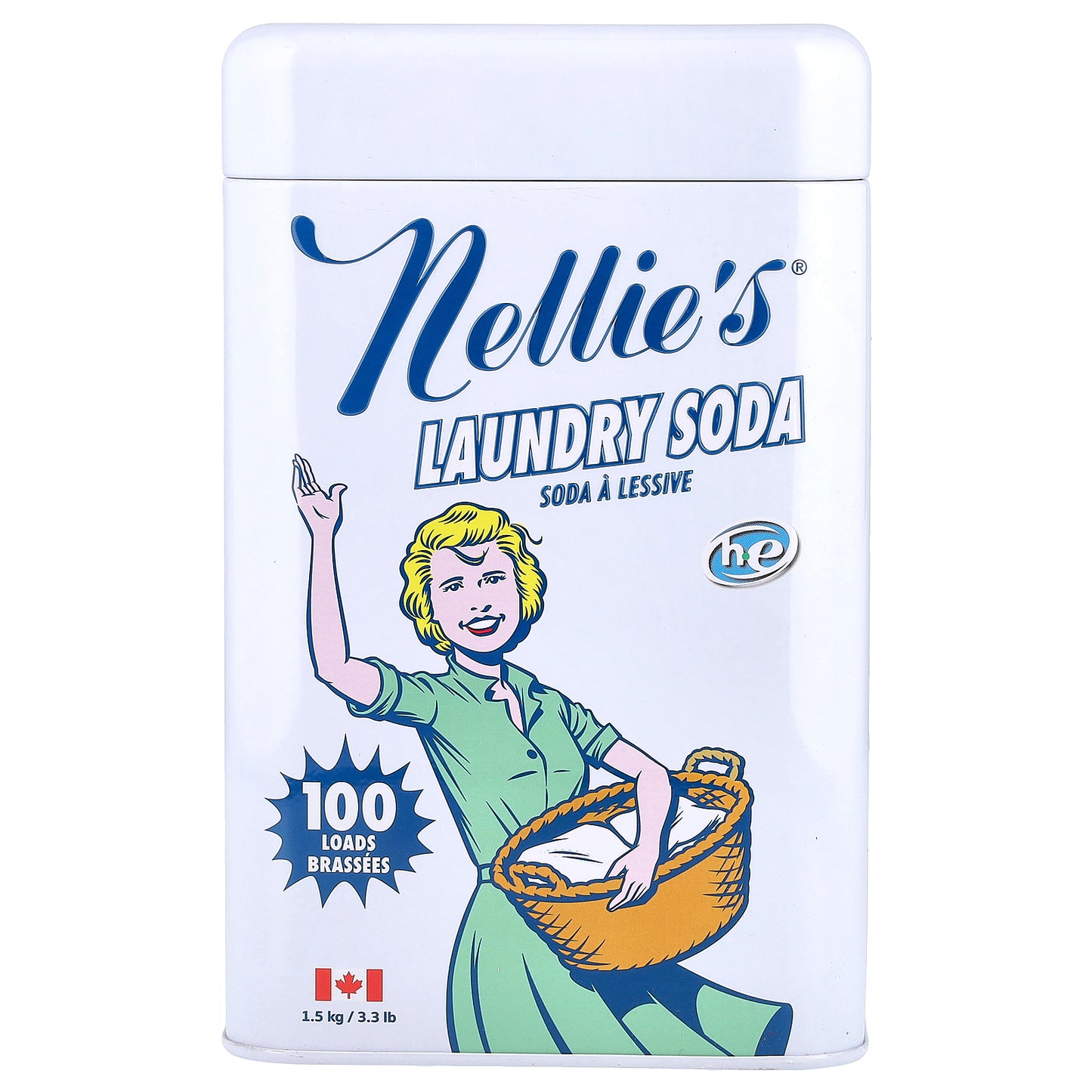 Nellie's, Laundry Soda, 100 Loads, 3.3 lbs (1.5 kg)