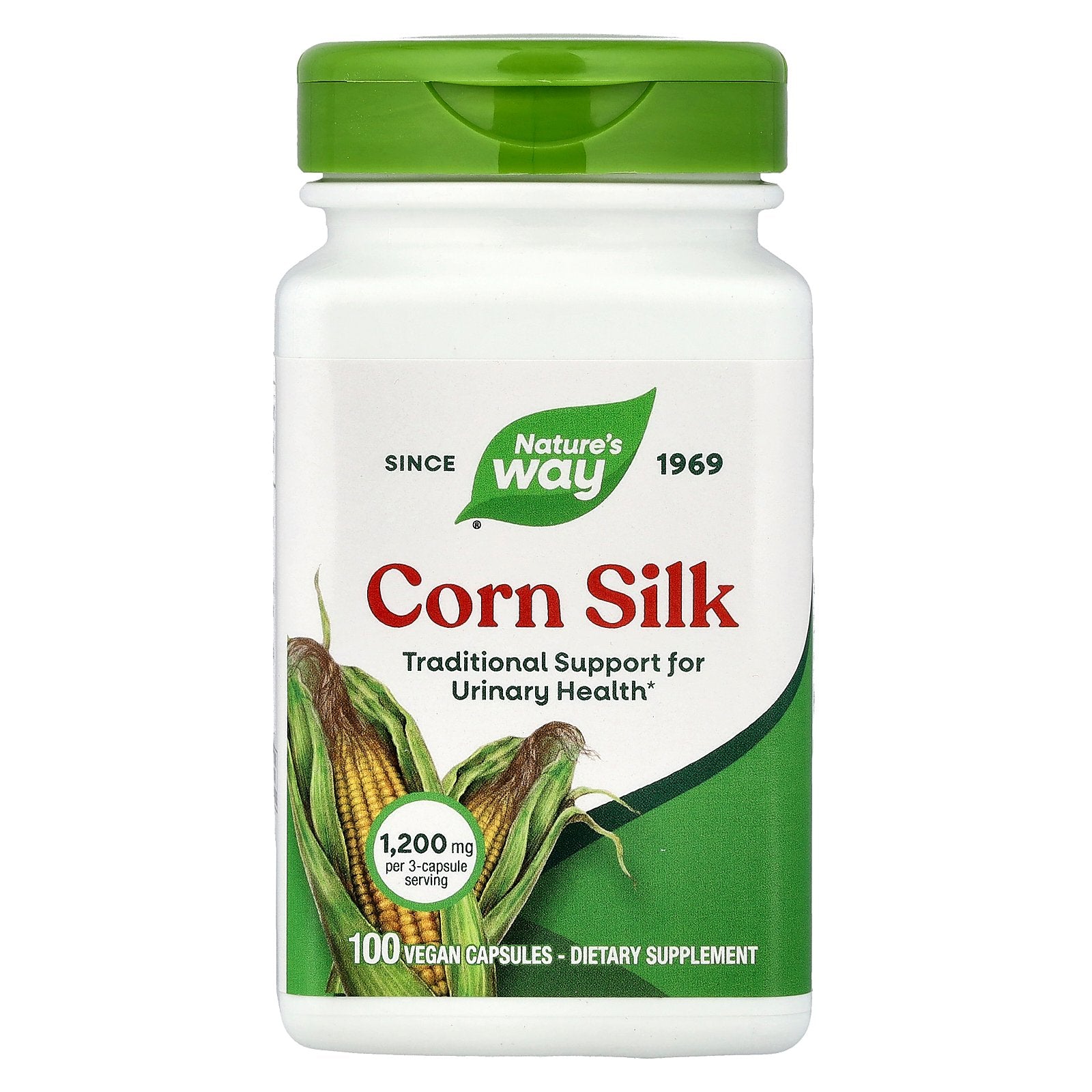 Nature's Way, Corn Silk, 100 Vegan Capsules (400 mg per Capsule)