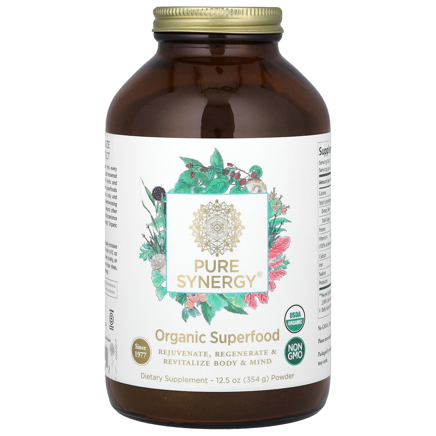 Pure Synergy, Organic Superfood  Powder, 12.5 oz (354 g)