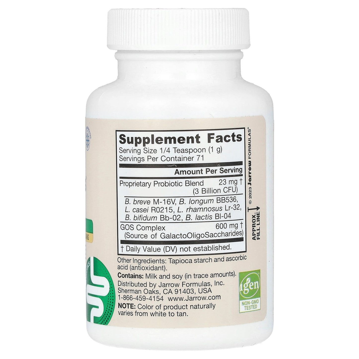 Jarrow Formulas, Baby Jarro-Dophilus, Probiotic + GOS Prebiotic, 3 Billion CFU, 2.5 oz (71 g)