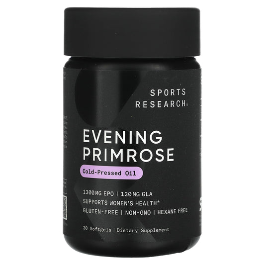 Sports Research, Evening Primrose, 1,300 mg, 30 Softgels