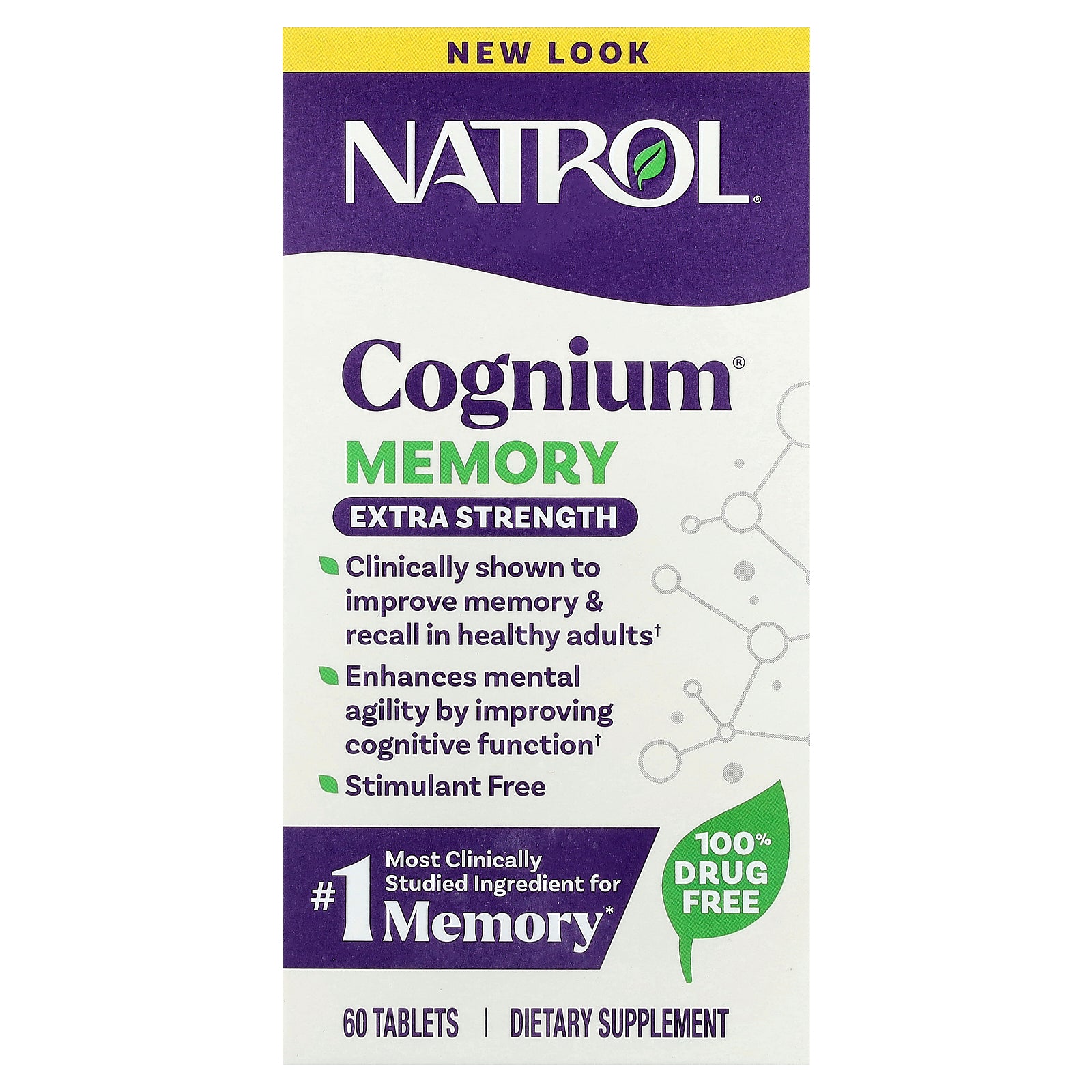 Natrol, Cognium® Memory, 200 mg, 60 Tablets
