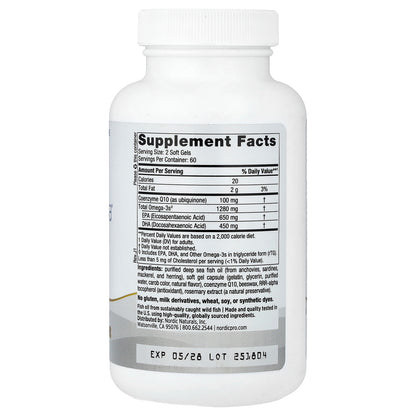 Nordic Naturals, ProOmega® CoQ10, 120 Soft Gels