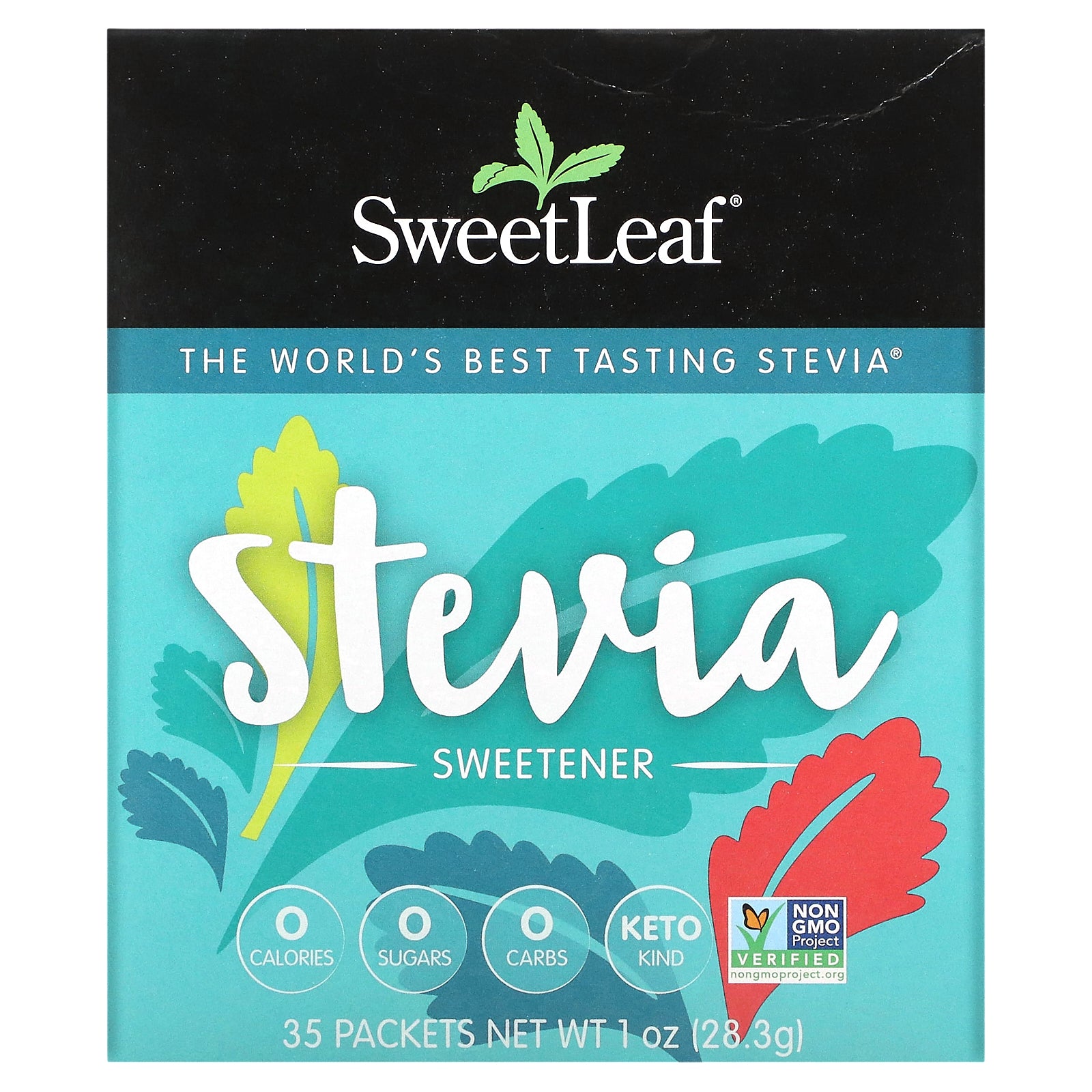SweetLeaf Stevia, Stevia Sweetener, 35 Packets, 1 oz (28.3 g)
