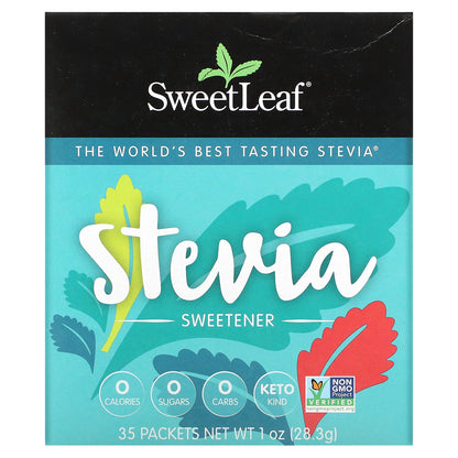 SweetLeaf Stevia, Stevia Sweetener, 35 Packets, 1 oz (28.3 g)