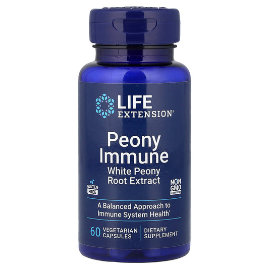Life Extension, Peony Immune, 60 Vegetarian Capsules (600 mg per Capsule)