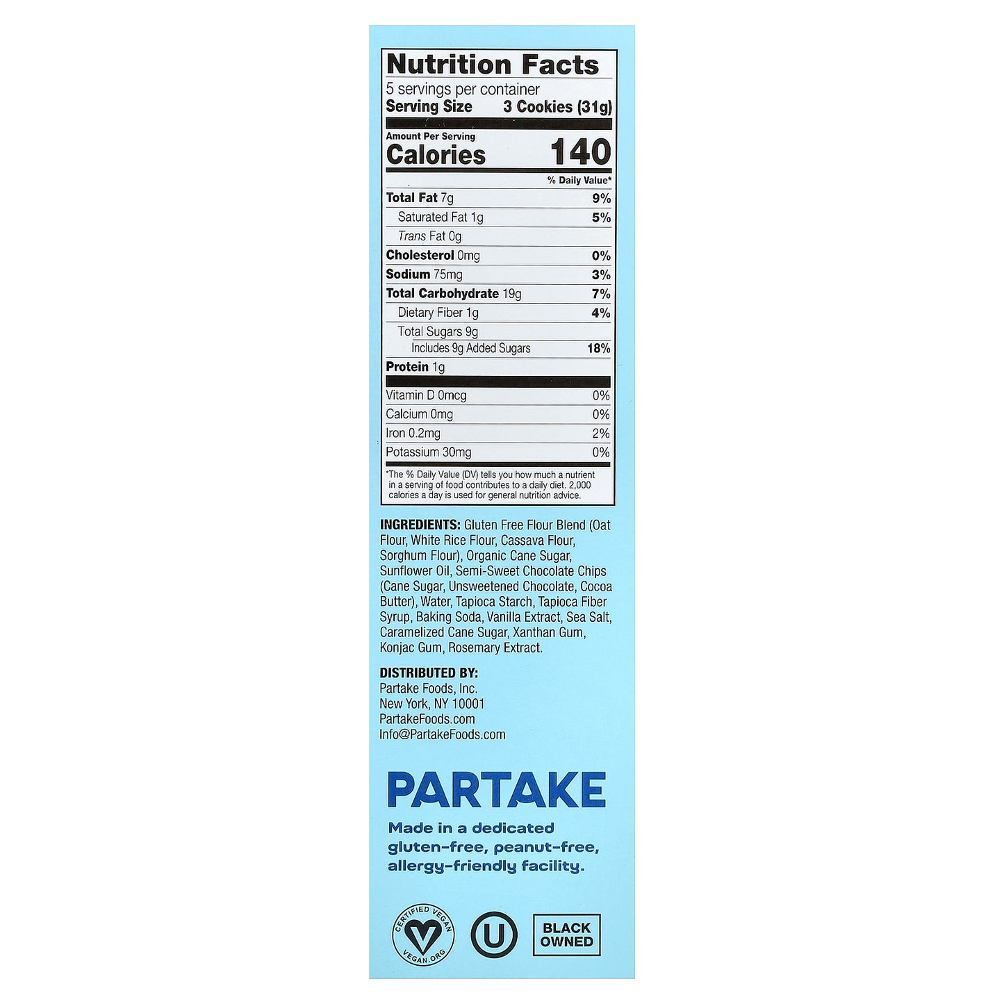 Partake, Crunchy Cookies, Chocolate Chip, 5.5 oz (150 g)