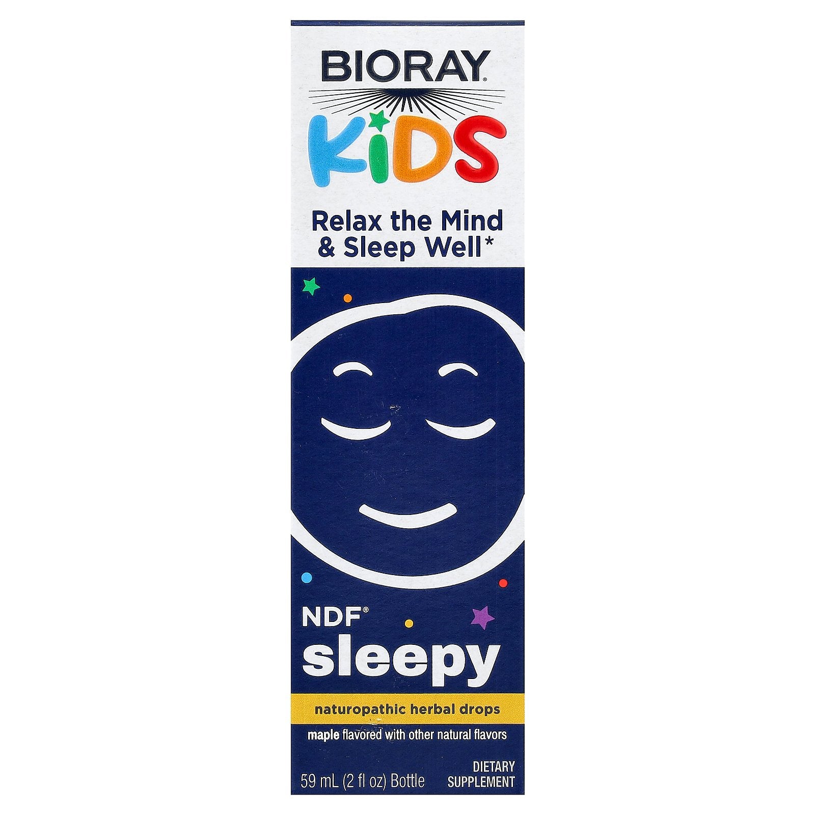 Bioray, Kids, NDF® Sleepy, Maple, Alcohol Free, 2 fl oz (59 ml)