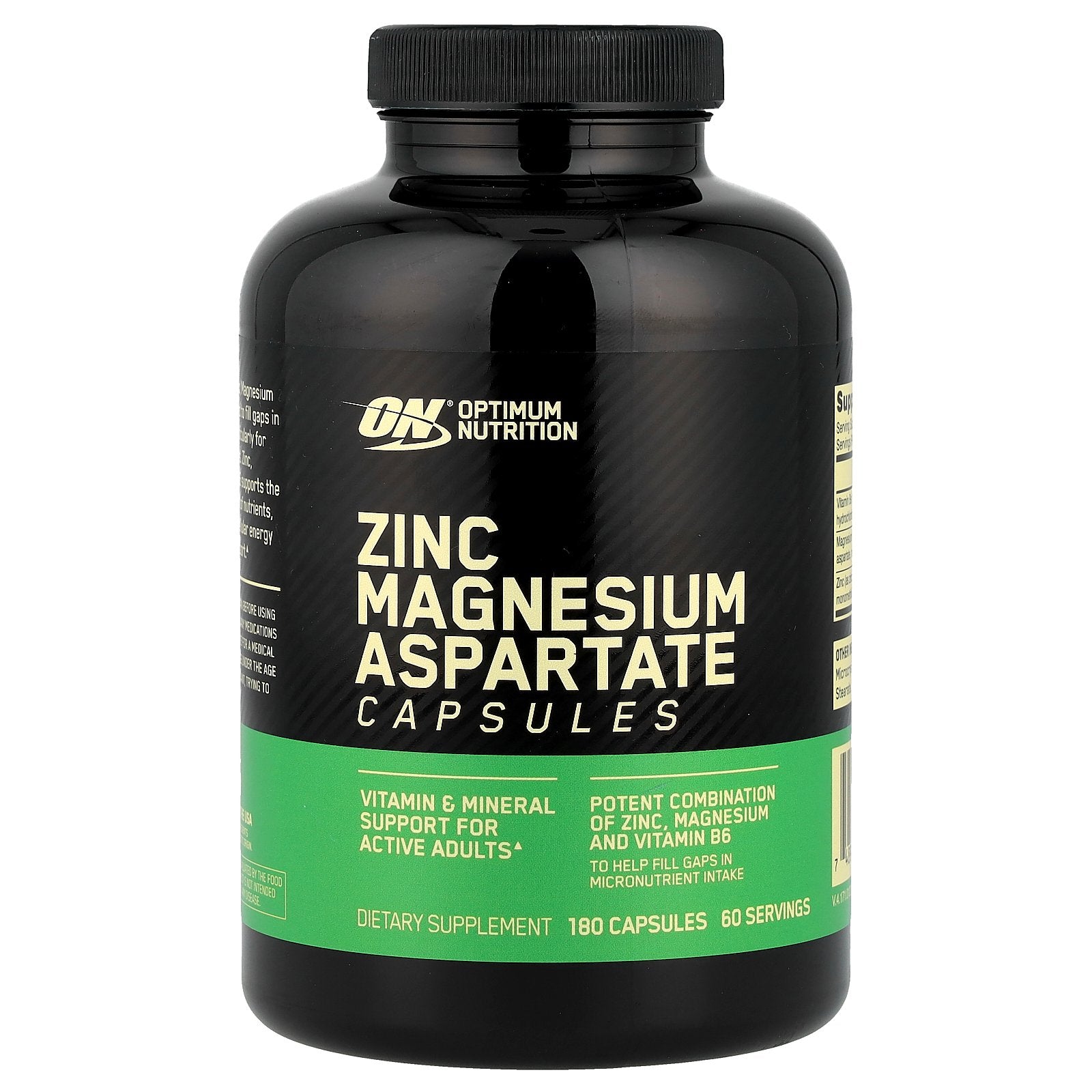 Optimum Nutrition, Zinc Magnesium Aspartate, 180 Capsules